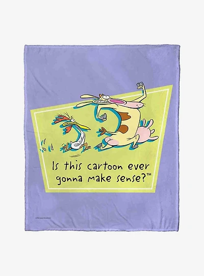 Cow And Chicken Will This Make Sense Silk Touch Throw Blanket