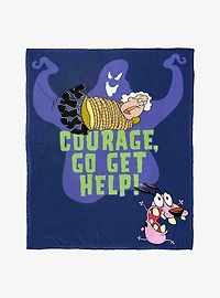 Courage The Cowardly Dog Go Get Help Silk Touch Throw Blanket
