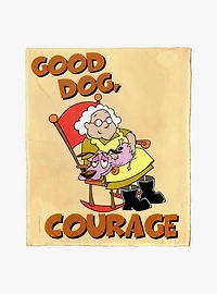 Courage The Cowardly Dog Good Dog Courage Silk Touch Throw Blanket