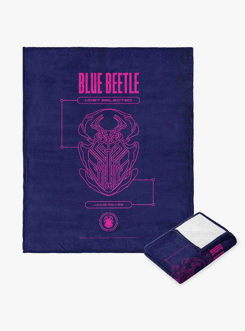 DC Comics Blue Beetle Host Selected Silk Touch Throw Blanket
