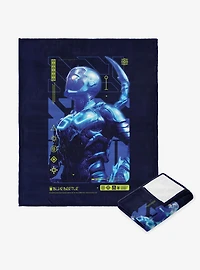 DC Comics Blue Beetle Suit Of Armor Silk Touch Throw Blanket