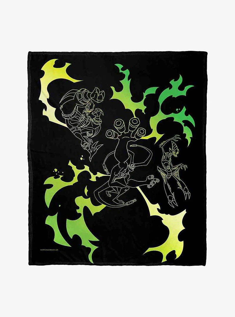 Ben 10 Aliens To The Rescue Silk Touch Throw Blanket