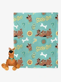 Scooby-Doo! Ruh Roh Silk Touch Throw Blanket with Plush Hugger 