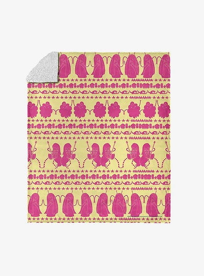 Adventure Time Jamming Out Silk Touch Sherpa Throw Blanket