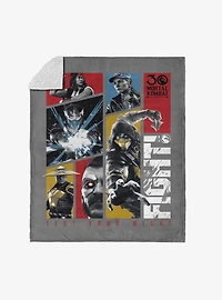 Mortal Kombat Test Your Might Silk Touch Sherpa Throw Blanket