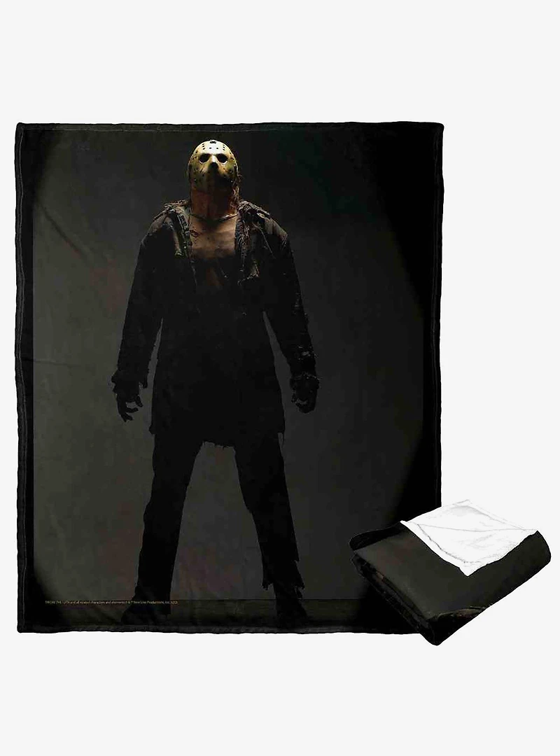 Friday the 13th Here He Comes Silk Touch Throw Blanket