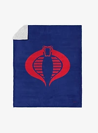 GI Joe Symbols Cobra Silk Touch Sherpa Throw Blanket