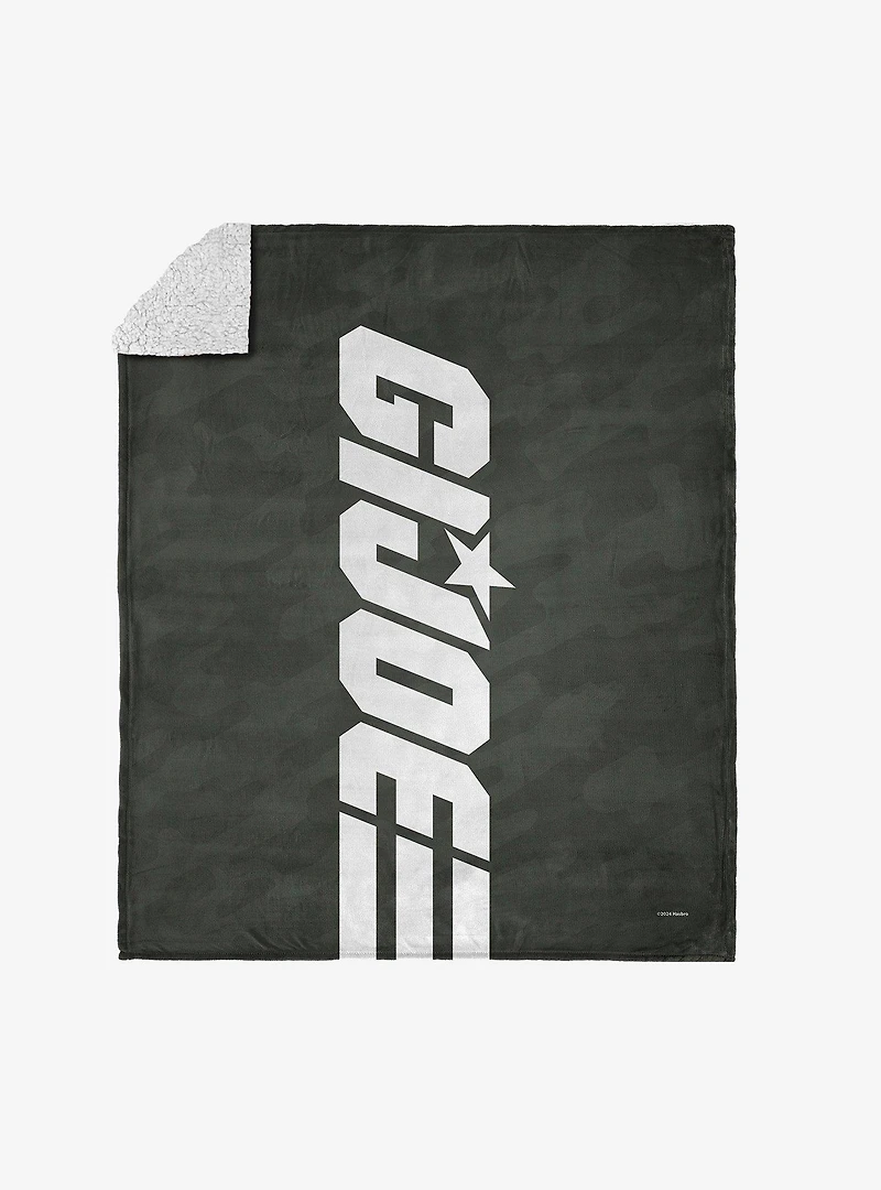 GI Joe Symbols GI Joe Silk Touch Sherpa Throw Blanket