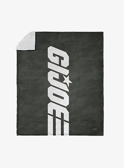 GI Joe Symbols GI Joe Silk Touch Sherpa Throw Blanket