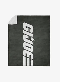 GI Joe Symbols GI Joe Silk Touch Sherpa Throw Blanket