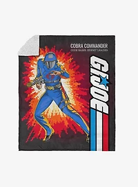 GI Joe Classic Flashback Cobra Commander Silk Touch Sherpa Throw Blanket