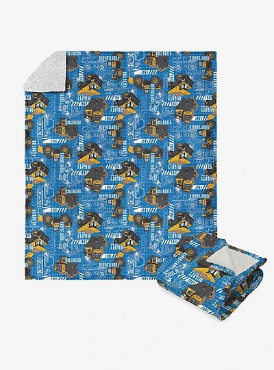 Tonka Mighty Pattern Silk Touch Sherpa Throw Blanket