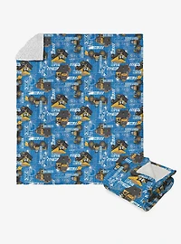 Tonka Mighty Pattern Silk Touch Sherpa Throw Blanket