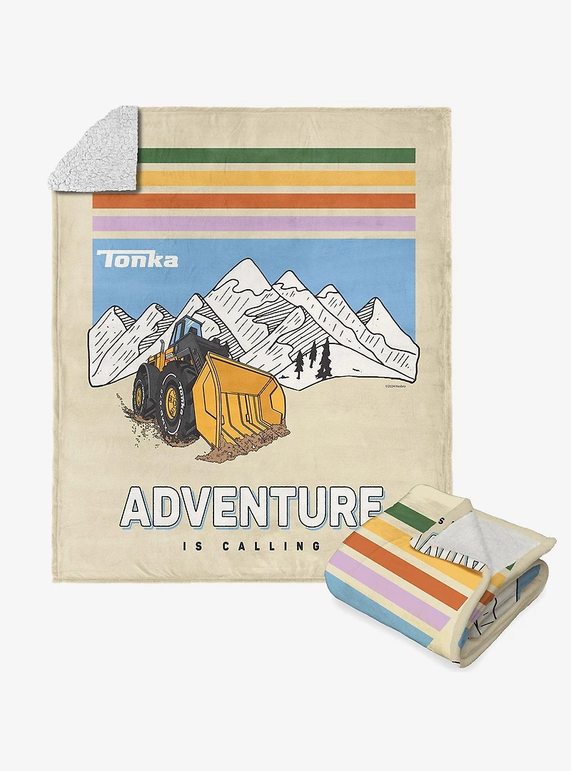 Tonka Adventure is Calling Silk Touch Sherpa Throw Blanket