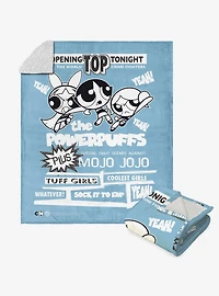 Powerpuff Girls Sock It To Em Silk Touch Sherpa Throw Blanket