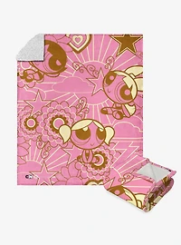 Powerpuff Girls Top Crime Fighters Silk Touch Sherpa Throw Blanket