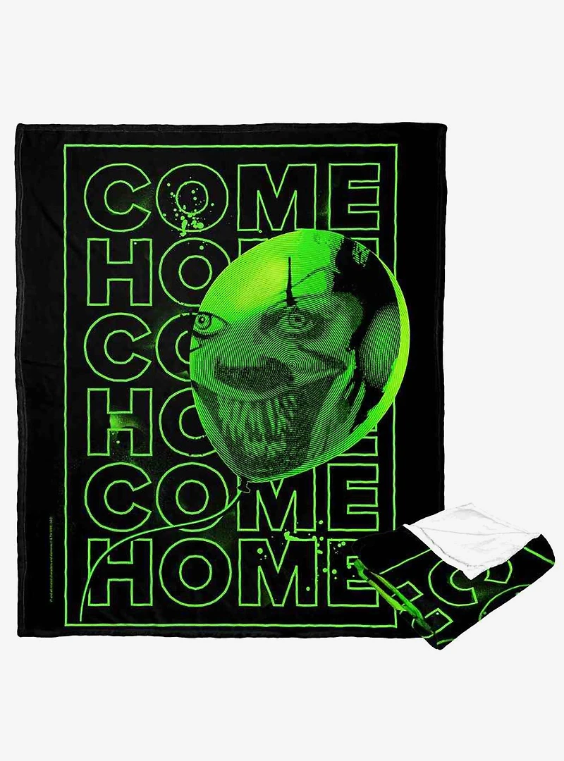 It Chapter 2 Come Home Neon Green Silk Touch Throw Blanket