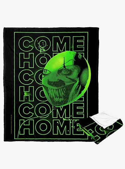 It Chapter 2 Come Home Neon Green Silk Touch Throw Blanket