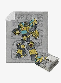 Transformers Bumblebee Autobot Silk Touch Sherpa Throw Blanket