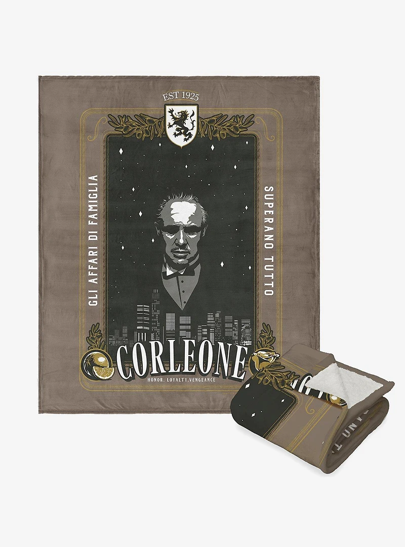 The Godfather Coreleone Silk Touch Sherpa Throw Blanket