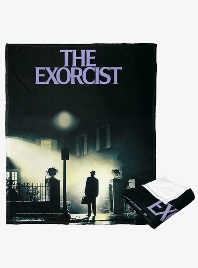 The Exorcist Poster Silk Touch Throw Blanket