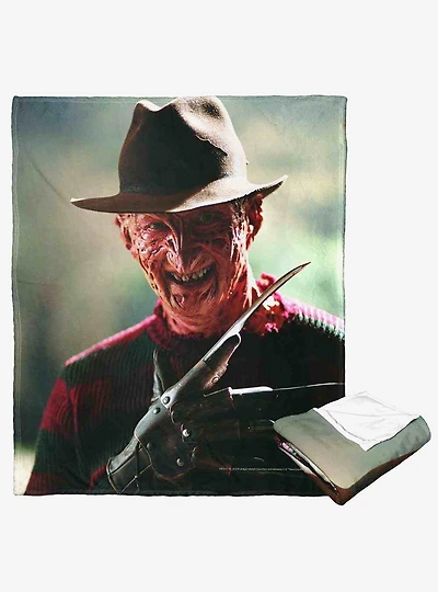Freddy vs Jason Scary Smile Silk Touch Throw Blanket