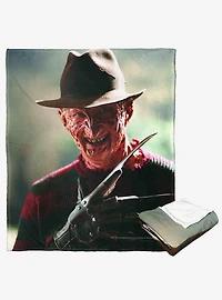 Freddy vs Jason Scary Smile Silk Touch Throw Blanket