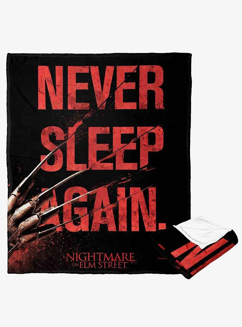Nightmare on Elm Street Never Sleep Again Silk Touch Throw Blanket