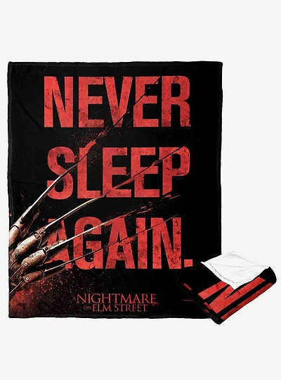 Nightmare on Elm Street Never Sleep Again Silk Touch Throw Blanket