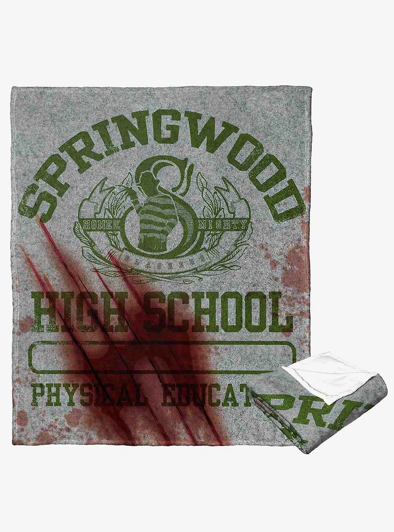 Nightmare on Elm Street Wont Survive Springwood High Silk Touch Throw Blanket