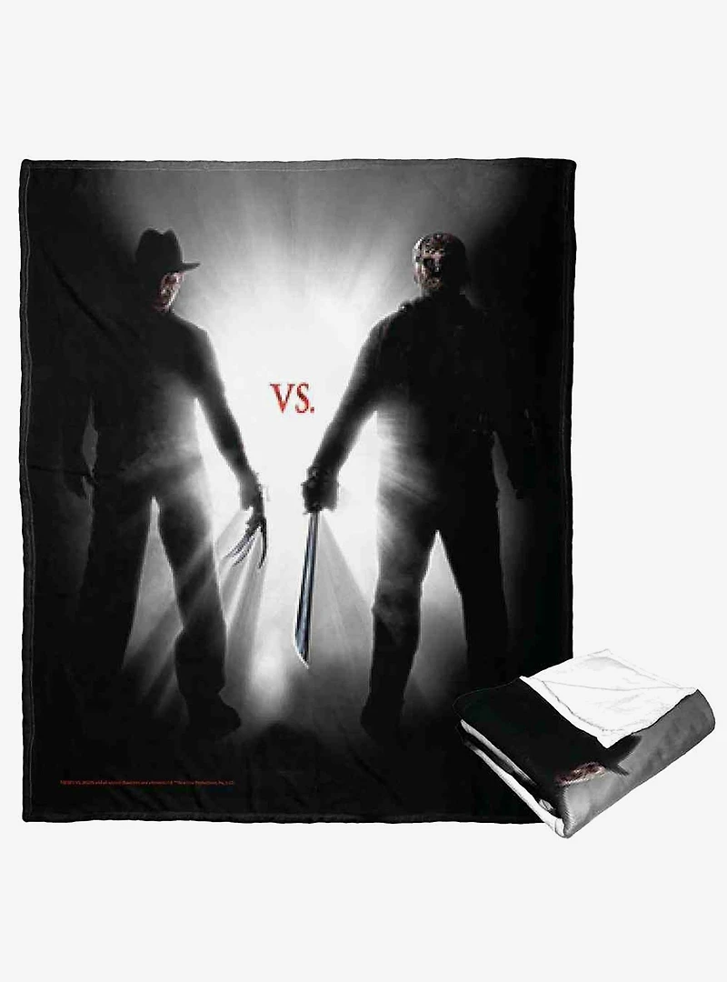 Freddy vs Jason Ultimate Slasher Throwdown Silk Touch Throw Blanket