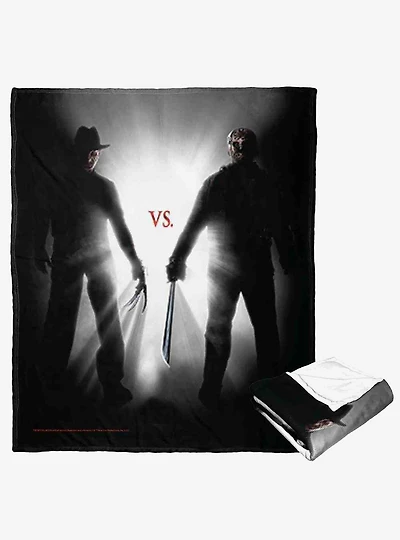 Freddy vs Jason Ultimate Slasher Throwdown Silk Touch Throw Blanket