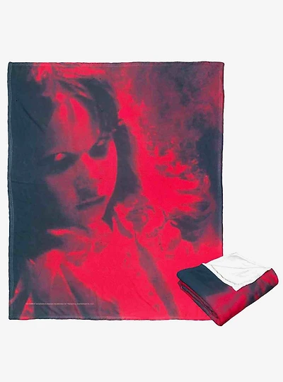 The Exorcist Somethings Wrong With Regan Silk Touch Throw Blanket
