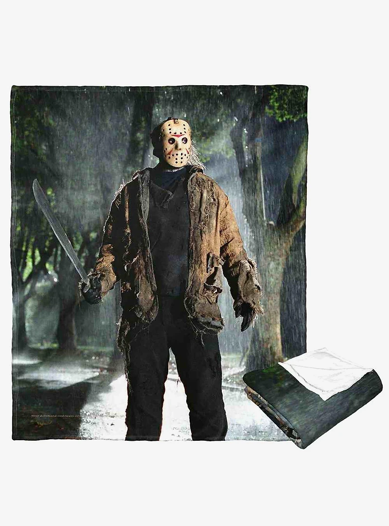 Freddy vs Jason Out In The Storm Silk Touch Throw Blanket