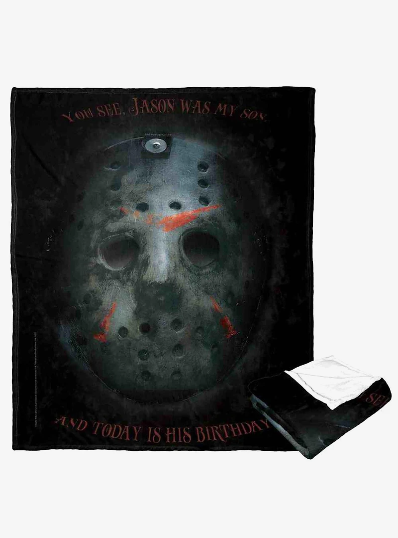 Friday the 13th Today Is His Birthday Silk Touch Throw Blanket
