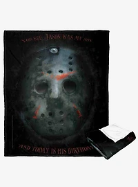 Friday the 13th Today Is His Birthday Silk Touch Throw Blanket