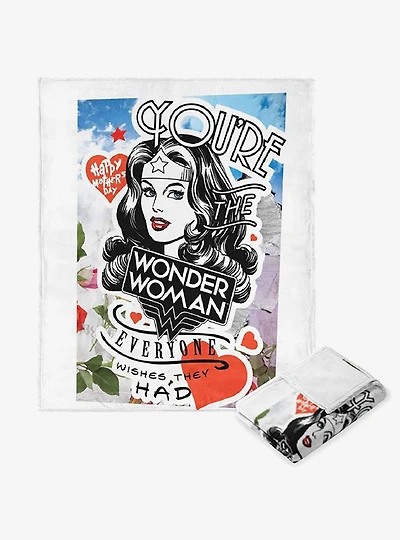 Wonder Woman Everyone Wishes Silk Touch Throw Blanket