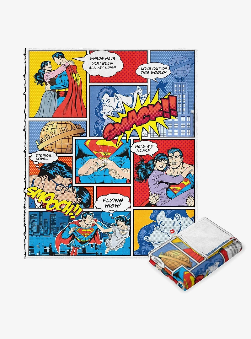 Superman Lois And Superman Silk Touch Throw Blanket