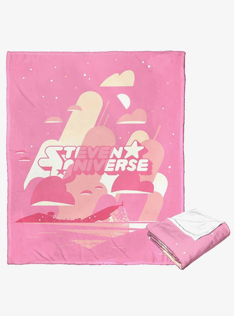 Steven Universe Pink Logo Silk Touch Throw Blanket