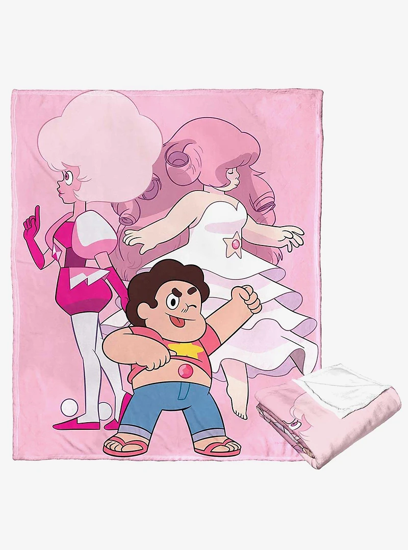 Steven Universe Three Stages Of Pink Silk Touch Throw Blanket
