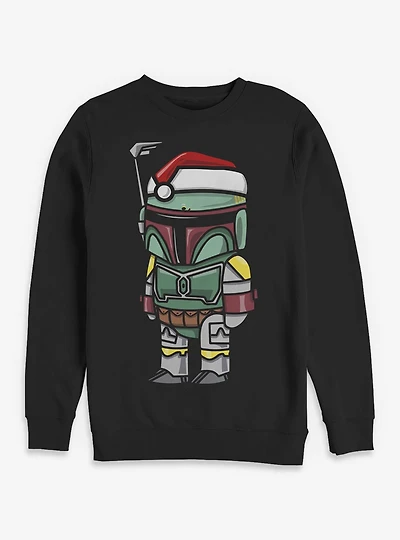 Star Wars Boba Santa Hat Sweatshirt