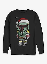 Star Wars Boba Santa Hat Sweatshirt