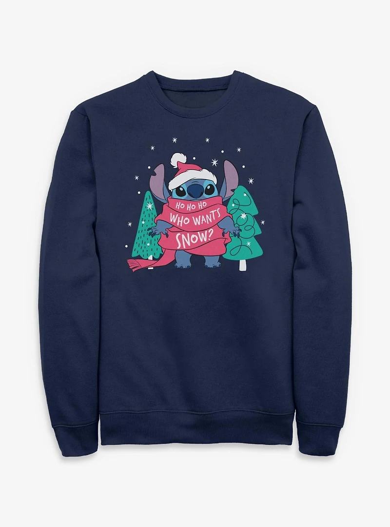 Disney Lilo & Stitch Who Wants Snow Sweatshirt
