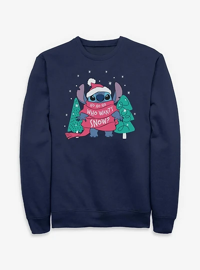 Disney Lilo & Stitch Who Wants Snow Sweatshirt