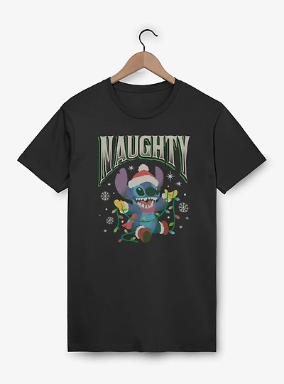 Disney Lilo & Stitch Naughty Xmas T-Shirt