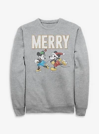 Disney Mickey Mouse & Minnie Merry Skating Sweatshirt