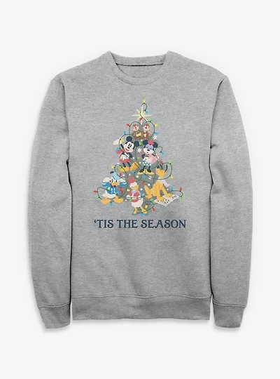 Disney Mickey Mouse & Friends Tis The Season Lights Sweatshirt