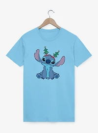 Disney Lilo & Stitch Xmas Tree Antennas T-Shirt
