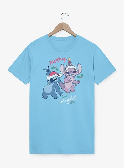 Disney Lilo & Stitch Merry and Bright Angel T-Shirt