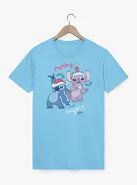 Disney Lilo & Stitch Merry and Bright Angel T-Shirt